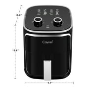 Caynel Air Fryer Oven Oil Free Nonstick Cooker with 8 Cook Presets, Detachable Double Basket - 5QT