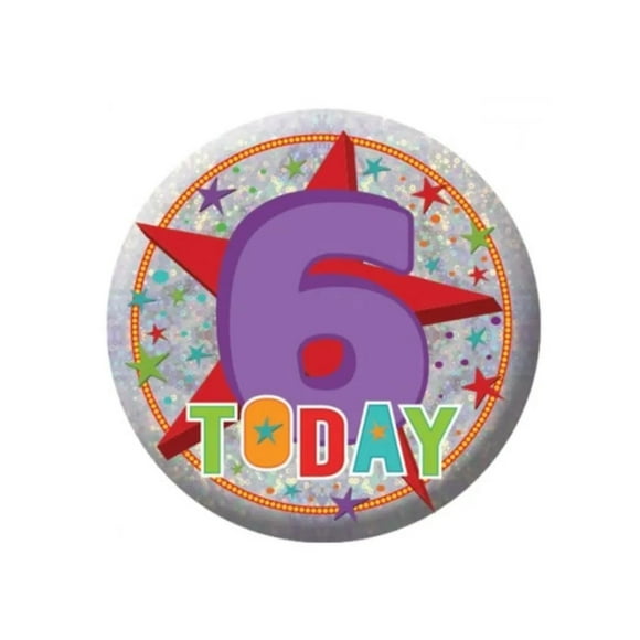 Amscan Insigne Holographique de 6e Anniversaire