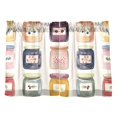 thumbnail image 7 of Yayeee Kitchen Curtains Tier Pair Light Filtering 27"x36" Rod Pocket Short Cafe Window Panel, Beige Jam Jars, 7 of 7