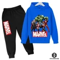 thumbnail image 2 of Sudadera con capucha de Hulk para niños, chándal para niño y niña, conjunto de ropa de sudadera para primavera, otoño e invierno, pantalones con capucha de superhéroes de Marvel, traje para niños, 2 of 5