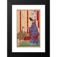 thumbnail image 2 of Tsukioka Yoshitoshi 17x24 Black Modern Framed Museum Art Print Titled - Taira No Shigemori Sending Gold to Cina (1878), 2 of 5