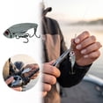 thumbnail image 2 of Silver 10g Metal VIB Fishing Lure with Treble Hooks Vibrating Bait for Bass Trout Freshwater, 2 of 7