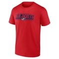 thumbnail image 2 of Men's Red Columbus Blue Jackets Solid Formation T-Shirt, 2 of 3