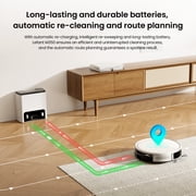 Lefant M350L Robot Vacuum and Mop, 40-Day Self-Emptying, Smart Obstacle Avoidance, WiFi/Alexa, Multi-Floor Mapping, 150 Min Runtime