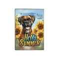 thumbnail image 2 of Boxer Hello Summer Sunshine Sunflowers Spring Retro Vintage Travel Passport Wallet Boxers Dog Lover Gifts Idea PU Leather Passport Holder Cover - 00008, 2 of 5