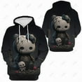 thumbnail image 4 of Nouveau Chandail à Capuchon pour Femmes Hello Kitty Mignon avec Chaton Imprimé, Veste Harajuku, Mode Printemps et Automne, 4 of 7