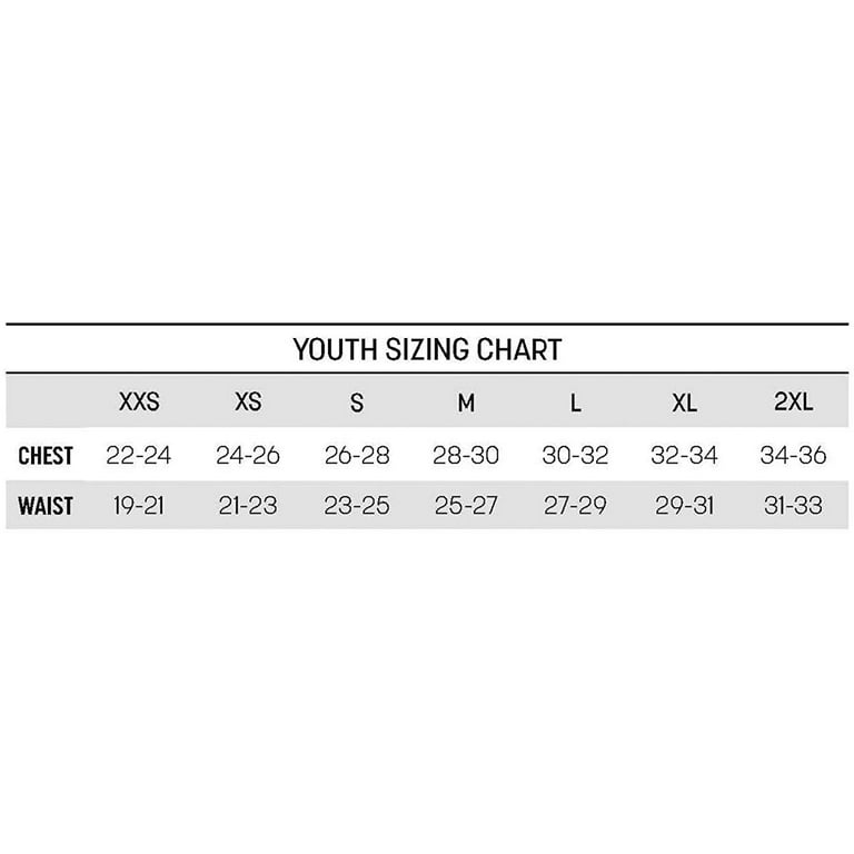 Size chart for youth football cheap jerseys
