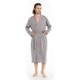 thumbnail image 2 of Albornoz tipo kimono tipo gofre para hombre, bata de spa ligera de algodón premium de lujo pavo, 2 of 5