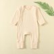 thumbnail image 1 of Mono de verano para niños y niñas, mono de bebé de manga corta con botones y cuello redondo, bonitos pantalones cortos lisos, monos de poliéster para niños, 1 of 7