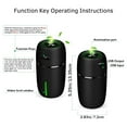 thumbnail image 4 of Xingzhi USB Mini Air Humidifier with LED Car Diffuser Automatic Mist Sprayer Electric Conditioner Cooling Evaporative Purifier Black 1Set, 4 of 6