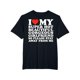 thumbnail image 1 of Camiseta de manga corta de algodón "Amo a mi novia hermosa y súper sexy", 1 of 6