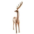 thumbnail image 6 of 37" x 58" Copper Fiberglass Floor Reindeer Christmas Sculpture with Mosaic Pattern, by DecMode, 6 of 9