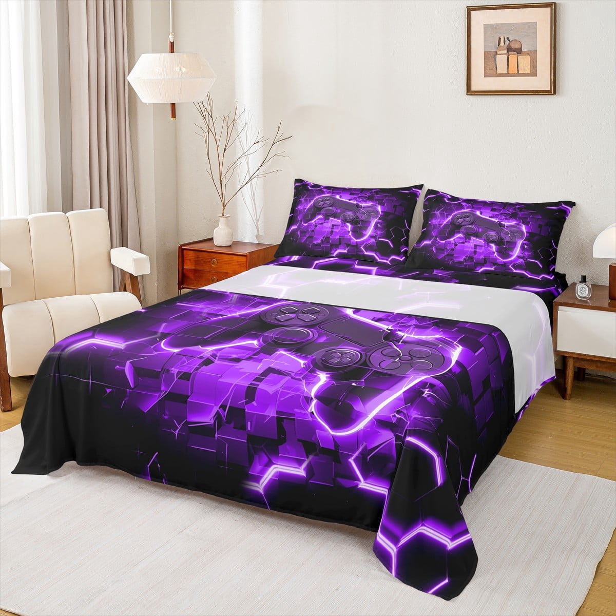 Barney Toddler Bedding, 5Pc Set, Comforter, Sheet, Pillowcase