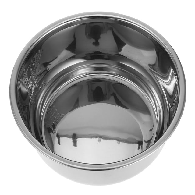 Raindrops Silver Stainless Steel Inner Pot Replacement for Electric Rice Cooker Non Stick Cooker Pot