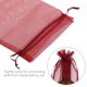 thumbnail image 5 of PIXNOR - 10 bolsas de regalo de organza transparente para botellas de vino (rojo vino), 5 of 5