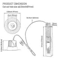 thumbnail image 3 of 4 Pack 5CCT Commercial Trimless 1" LED Recessed Light, 9W 120V Ceiling Canless Downlight with J-Box, Dimmable, 2700K-5000K, 3 of 6