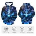 thumbnail image 4 of QTAGTESS Novelty Men's Chinese Dragon Graphic Hoodie Anime Mythical Beast Sweatshirts Gothic Fantasy Creature Pullover, 4 of 8