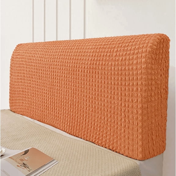 Stretch Bed Headboard Cover,Bubble Cotton Soft Fluffy Upholstered Head Board Cover Removable Universal Headboard Slipcover Dustproof Protector Cover for Bedroom Décor
