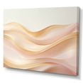thumbnail image 2 of Designart "Fusion Of Gold And Pink Serene Waves I" Abstract Shapes Wall Art Prints, 2 of 7