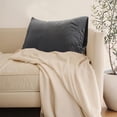 thumbnail image 6 of Household 100% Jersey Cotton Pillowcase-Light Weight, Comfortable Super Soft and Breathable Yarn-Dyed Pillow Cases with Envelope Closure (Sky Gray, 29.13x18.90in), 6 of 7