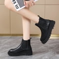 thumbnail image 2 of Botas de montar de gran tamaño 42, botas antideslizantes con plataforma para mujer, tacón grueso elástico, plataforma antideslizante a la moda, botines Chelsea 36 Gao Jinjia LED, 2 of 2