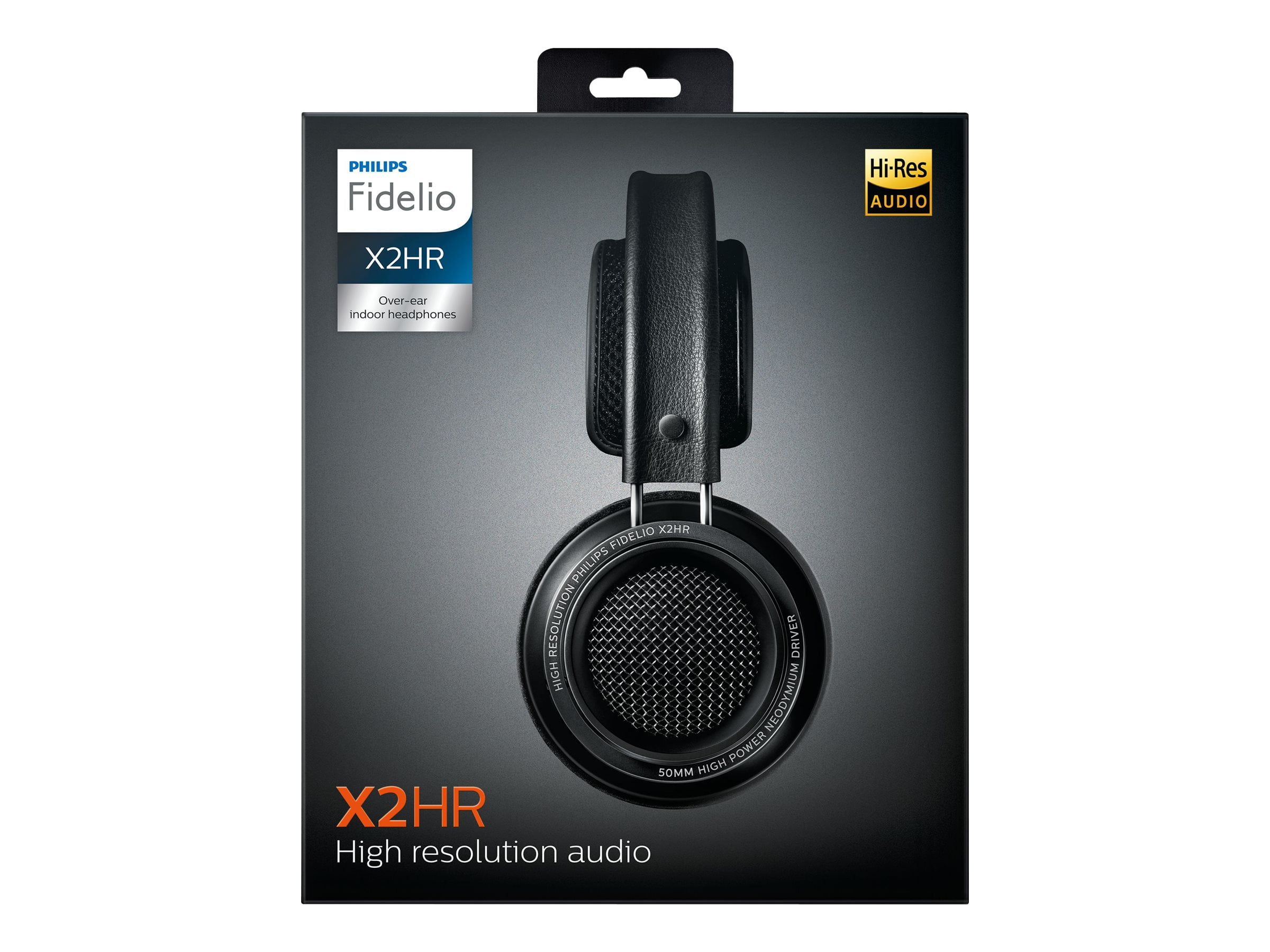 Philips Fidelio X2HR On Ear Wired Headphones High-Resolution Audio, Black 