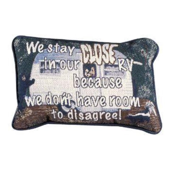 Set of 2 "Close To Our RV" Decorative Throw Pillows 9" x 12"
