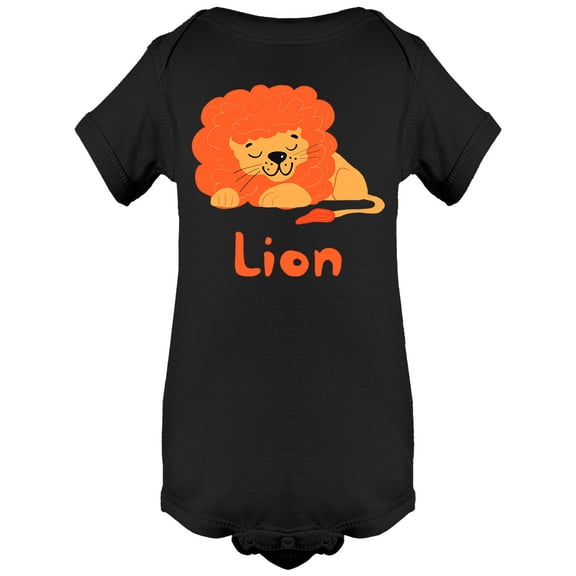Cute Sleeping Lion Bodysuit Infant -Image by Shutterstock, 6 Months