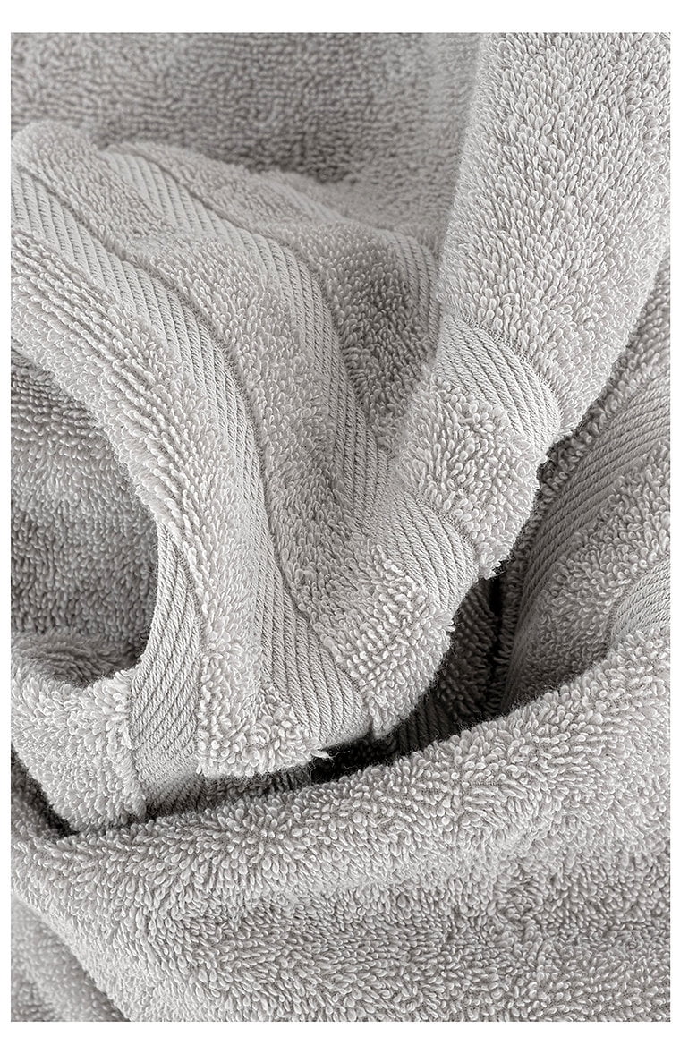 Rosyn Home Hotel Quality 100% Turkish Cotton 6 Piece Bath Towel Set Gray