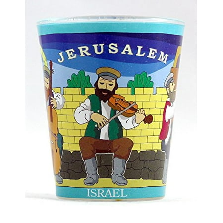 - Jerusalem Israel Folk Musicians Shot Glass