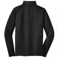 thumbnail image 6 of Sport-Tek Tall Sport Wick Stretch 1/2 Zip Pullover-2XLT (Black), 6 of 6