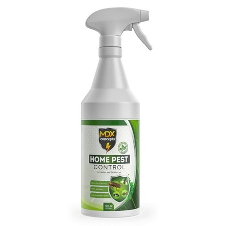 MDXconcepts Organic Home Pest Control Spray - Kills & Repels, Ants, Roaches, Spiders, and Other Pests Guaranteed - All Natural Insect Killer - Child & Pet Safe - Indoor/Outdoor Spray - (Best Spray To Kill Black Widow Spiders)