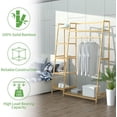 thumbnail image 7 of Clothing Garment Rack,Free Standing Clothes Coat Hanger,Closet Organizer w/Shoe Rack,Multi-tiered Wardrobe Storage Shelves,Clothes  Racks for Hall,Living Room,Bedroom,Entryway, 7 of 7
