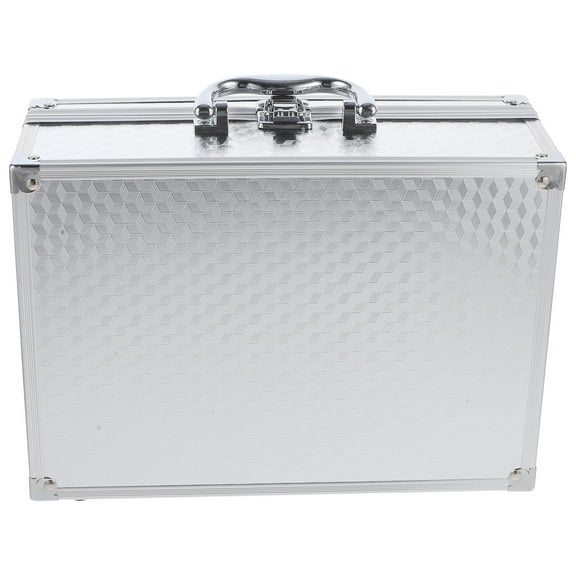 MERRYHAPY Aluminium Storage Cases Tool Carrying Case Silver 1Set