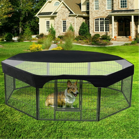 Playpen Cover,Fence Mesh Cover Inch Playpen Shade Cover Playpen Not Include Panels Fence Cover Waterproof Playpen 8 Panels Cover 8 Panels 24 Inch Playpen Cover Yabuy