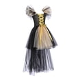 thumbnail image 3 of Vestido sin mangas con cuello redondo hasta la rodilla para niños de Europa y Estados Unidos, vestido de princesa de malla, ropa de juego de rol de payaso de Halloween, ropa de actuación para fiestas, 3 of 4