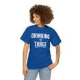 thumbnail image 3 of Drinking For Three - Funny Pregnancy Announcement Shirt, New Dad - ID: 451, 3 of 11