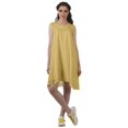 thumbnail image 2 of Moomaya Robe Évasée Sans Manches en Rayonne Robe T-Shirt Imprimée Vêtements de Plage pour Femmes, 2 of 4