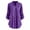 Purple, variant on hgsbede Women Plus Size Lace Shirts Button V-Neck Long Sleeve Tops Ladies Medium-Length Blouse