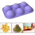 thumbnail image 1 of Silicone Mold With 6 Cavities, For Making Handmade Soap, Chocolate, Soap, Candle And Jelly Brown., 1 of 3