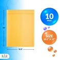 thumbnail image 3 of Yellow Kraft Bubble Mailer Envelopes, 10.5 x 15 Inches. 10 Pack Mail Padded Envelopes Self Seal. Kraft Bubble Mailers. Tear-Resistant Mailing Envelope Padded. Sturdy Paper Mailer, 3 of 9