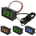 thumbnail image 3 of DC 12V LED Digital Thermometer Temp Sensor Meter NTC Probe -50 ~ 110°C Detector, 3 of 4