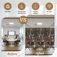 thumbnail image 5 of Forest Deer Window Privacy Film, Farmhouse Vintage River Elk Static Cling UV Sun Blocking Heat Control Window Tint Day and Night, Non-Adhesive Reusable One Way Windows Privacy Cover 35.4''x78.7'', 5 of 7