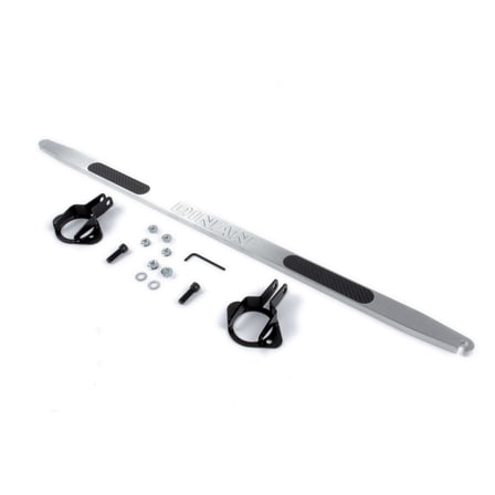 Dinan D180-0461 Rear Shock Tower Brace Brushed Aluminum with Carbon Fiber Inlays