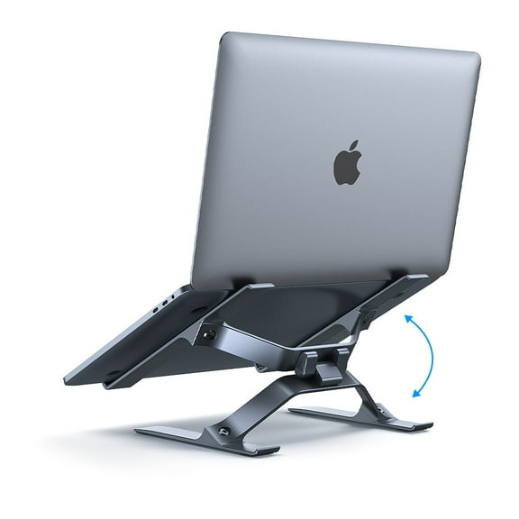 Laptop Stand for Desk, Ergonomic Design Height Adjustable Aluminum Portable Computer Monitor Stand, Compatible with MacBook Air Pro, HP, Lenovo, Dell, More 10-18” and Tablets