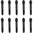 thumbnail image 1 of 10pcs Sponge Eyeshadow Brush, Disposable Double- Headed Eye Shadow Applicators Makeup Accessories for Women Girls Female, Black, 1 of 5