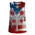 thumbnail image 4 of Jsaierl 4th of July Tank Tops for Women Casual Patriotic American Flag Print Tees Cute Sleeveless T Shirts Cami Classic Round Neck Tanks S-XXL, 4 of 6