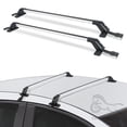 thumbnail image 2 of 1 Pair 200LBS Roof Rack Crossbar Adjustable Aliuminum Roof Rail Crossbar Retractable Baggage Luggage Carrier Top Roof Crossbar, 2 of 6