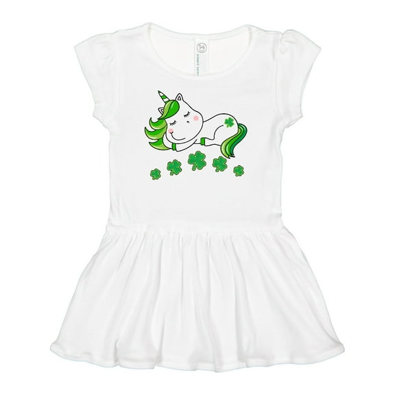 Inktastic St Patricks Day Irish Unicorn Girls Baby Dress
