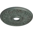 thumbnail image 3 of Ekena Millwork 16 1/2"OD x 3 5/8"ID x 1 1/8"P Apollo Ceiling Medallion (Fits Canopies up to 5 5/8"), Hand-Painted Cloud Burst Crackle, 3 of 6
